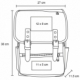 Mochila de curpiel de 1 compatimiento 2 broches