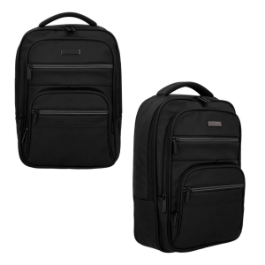 Mochila hecha de vinipiel con 3 compartimientos