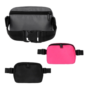 Básica cangurera de doble cierre con 1 compartimiento