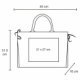 Bolsa de yute laminado color beige con 1 compartimiento