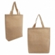 Bolsa de lonetas laminado con asas de color beige