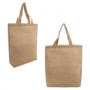 Bolsa de lonetas laminado con asas de color beige
