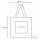 Bolsa de lonetas laminado con asas de color beige