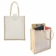 Bolsa de loneta laminada con yute y asas