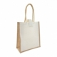 Bolsa de loneta laminada con yute y asas