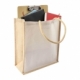 Bolsa de loneta laminada con yute y asas