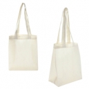 Mini bolsa de algodón cosida con asa