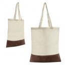 Elegante Bolsa de mano hecha con algodón y asas