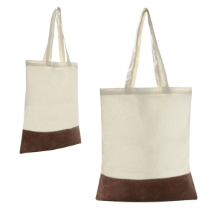 Elegante Bolsa de mano hecha con algodón y asas