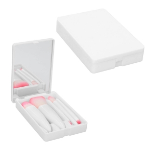 Set de 5 brochas para maquillaje con espejo