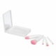 Set de 5 brochas para maquillaje con espejo