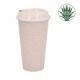 Vaso con tapa fabricado a base de agave
