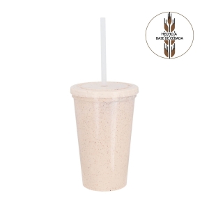 Vaso de plástico con materiales reciclados cap de 500 ml