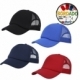 Sencilla gorra fabricada de poliéster con broche de plastico ajustable