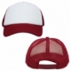 Básica gorra fabricada de políester y 1 gajo con fondo blanco