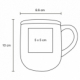 Taza de acero inoxidable con capacidad de 380 ml