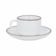 Set de plato y taza de cerámica capacidad de la taza 90 ml