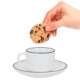 Set de plato y taza de cerámica capacidad de la taza 90 ml