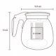 Cafeteria de crital con infusor de acero inoxidable cap 1 100 ml