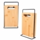 Set de tablas de bambú con base metalica