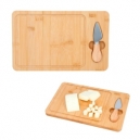 Tabla de quesos rectangular con 1 cuchillo tipo de avión