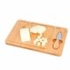 Tabla de quesos rectangular con 1 cuchillo tipo de avión