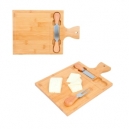 Tabla de quesos rectangular con mango y utensilios