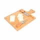 Tabla de quesos rectangular con mango y utensilios