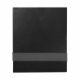Block de notas de pasta gruesa color negro