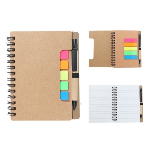 Mini libreta ecológica fabricado de cartón y espiral