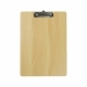 Sujeta papeles hecho de madera con clip de metal