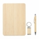 Elegante set ejecutivo incluye libreta bolígrafo y llavero