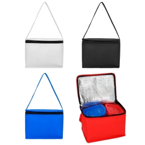 Lonchera de non woven con interior metalizado y asa