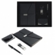 Elegante set ejecutivo incluye libreta bolígrafo llavero y tarjetero