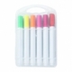 Set de 12 plumones de plástico con diferentes colores