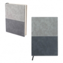 Libreta fabricado de poliuretano bicolor con 120 hojas