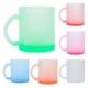 Taza de vidrio con acabado frost degradado cap de 330 ml