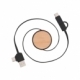 Cargador mutifuncional circular con entrada USB y tipo C