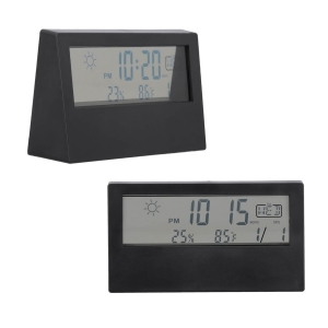 Reloj digital con despertador y medidor de temperatura