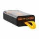 Elegante power bank trasparente de 20 000 mAh y varios puerto