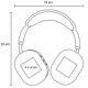 Audífonos bluetooth de plástico en forma de diadema