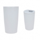 Termo tipo vaso hecha de plástico con acabado wheat straw