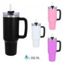 Capacidad nueva para llevar 1 200 ml con acabado liso con colores claros