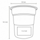 Vaso mini de aluminio