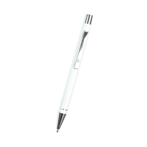 Bolígrafo de aluminio con tinta gel azul