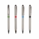 Bolígrafo de acabado cromo con touch tinta escritura negra