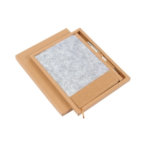Set ejecutivo con bolígrafo libreta y caja de regalo