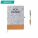 Set ejecutivo con bolígrafo libreta y caja de regalo