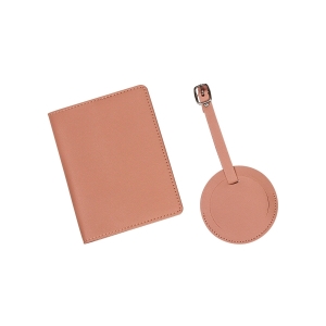 Porta pasaporte con identificador de maleta