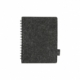 Libreta de espiral fabricada en fieltro rpet